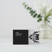 Unieke speciale Bloemen Damast Trendy Visitekaartje (Staand voorkant)