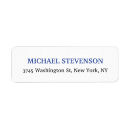 Unieke speciale klassieke blauw wit etiket