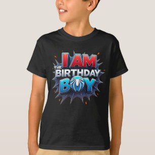 Unieke Spider Web verjaardagsfeest Shirt voor jong