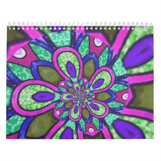 Unieke spiraal Mandala Kalender (Hoes)