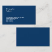 Unieke standaard donkerblauwe consultant Visitekaa Visitekaartje (Voorkant / Achterkant)