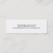 Unieke standaard Slim Size Visitekaartje (Achterkant)