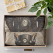 Unieke  Steampunk Fox Art Tissuepapier (Geschenk)