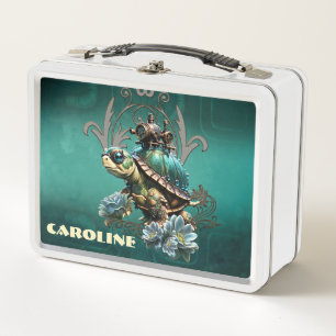 Unieke steampunk schildpad.