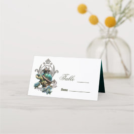 Unieke steampunk schildpad. plaatskaartje