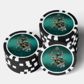 Unieke steampunk schildpad poker chips (Opstapeling)