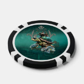 Unieke steampunk schildpad poker chips (Enkel)