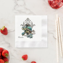 Unieke steampunk schildpad.