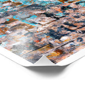 Unieke stedelijke esthetiek - gelabeld bakstenen m foto afdruk (Hoek)