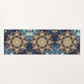 Unieke Sterrennacht Nebula Gold Mandala Art Yogamat (Voorkant (horizontaal))