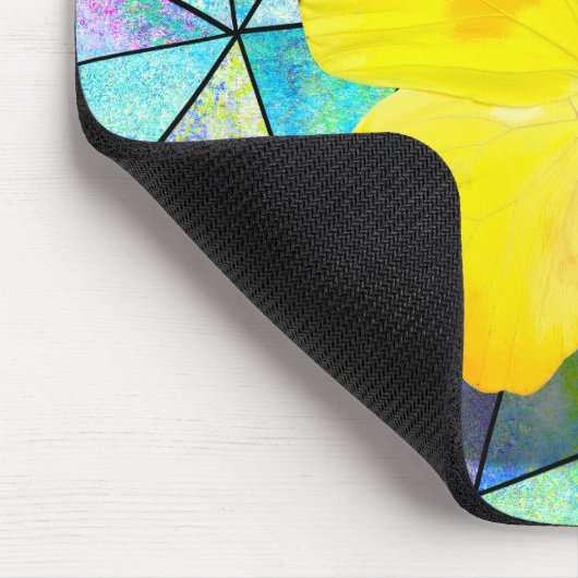 Unieke stijl achtergrond Kleurrijke geometrische B Muismat (Hoek)