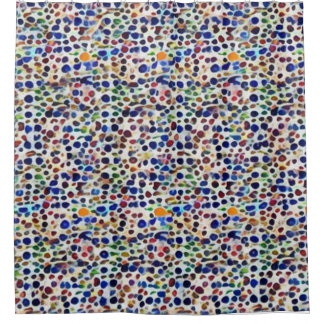Unieke stijl polka stippen in oosterse stijl douchegordijn