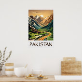Unieke  stijlillustratie Pakistaans Poster (Keuken)
