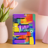 Unieke stijlvolle Abstracte kleurrijke regenboog k Planner