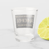 Unieke Stijlvolle Bier Wijn Martini Naam Shot Glas (Achterkant)