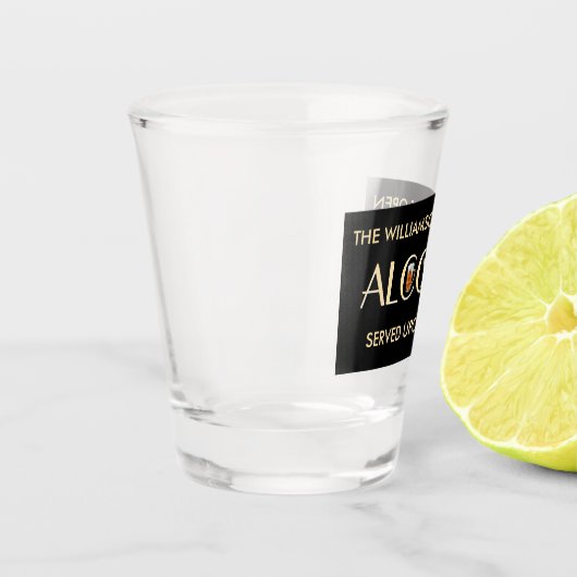 Unieke Stijlvolle Bier Wijn Martini Naam Shot Glas (Links)