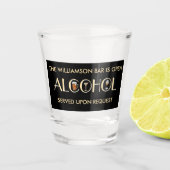 Unieke Stijlvolle Bier Wijn Martini Naam Shot Glas (Voorkant)