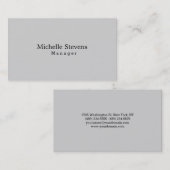 Unieke stijlvolle lichtgrijs Professional Visitekaartje (Voorkant / Achterkant)