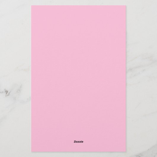 Unieke stijlvolle moderne elegante roze briefpapier (Achterkant)