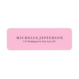 Unieke stijlvolle moderne elegante roze etiket