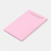 Unieke stijlvolle moderne elegante roze post-it® notes (Schuin)