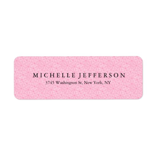 Unieke stijlvolle moderne elegante roze punten etiket (Voorkant)