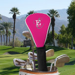 Unieke Stijlvolle Monogram Typografie Hot Pink Golfheadcover<br><div class="desc">Het draait allemaal om u met dit prachtige golfhoofddekontwerp dat een elegante stijlvolle weergave is van jouw naam en monogram. Klassieke series en een meer scripttypografie combineren in een evenwichtige en symmetrie. De drie elementen gaan samen met een verfijnde harmonie en creëer je eigen persoonlijke branding logo. Hier getoond met...</div>