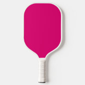 Unieke Stijlvolle Monogram Typografie Hot Pink Pickleball Paddle (Achterkant)