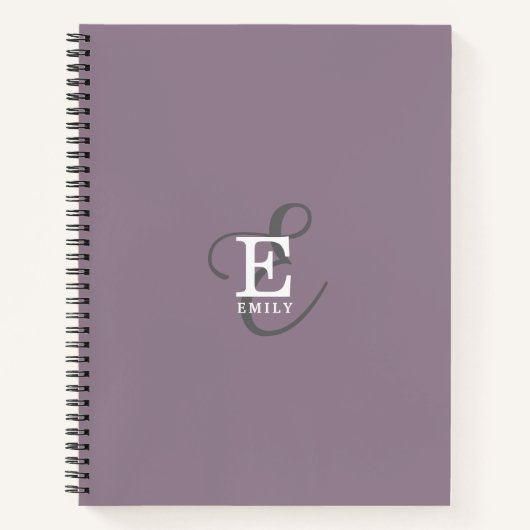 Unieke stijlvolle naam en monogram typografie Paar Notitieboek (Voorkant)
