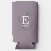 Unieke stijlvolle naam en monogram typografie Paar Seltzer Blikjeskoeler (Voorkant)