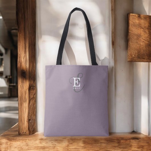 Unieke stijlvolle naam en monogram typografie Paar Tote Bag