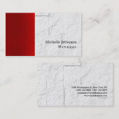 Unieke stijlvolle rode grijze muur baksteen visitekaartje (Voorkant / Achterkant)