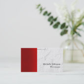 Unieke stijlvolle rode grijze muur baksteen visitekaartje (Staand voorkant)