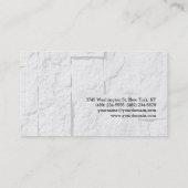 Unieke stijlvolle rode grijze muur baksteen visitekaartje (Achterkant)