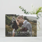 Unieke stijlvolle tekst en foto's | Prettig kerstf Feestdagenkaart (Staand voorkant)