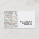 Unieke, stijlvolle, witte, moderne vormgeving visitekaartje (Achterkant)