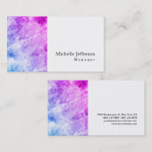 Unieke, stijlvolle, witte, moderne vormgeving visitekaartje (Voorkant / Achterkant)