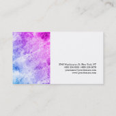 Unieke, stijlvolle, witte, moderne vormgeving visitekaartje (Achterkant)