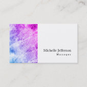 Unieke, stijlvolle, witte, moderne vormgeving visitekaartje (Voorkant)