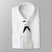 Unieke stipple gestippeld zwart en wit modern stropdas (Gebonden)