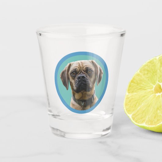 Unieke Stocking Stuffer voor Hondenliefhebber Foto Shot Glas (Voorkant)