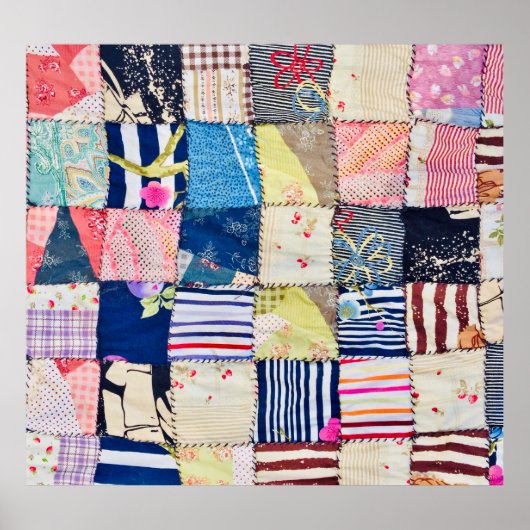 Unieke stof: Bangkok handgemaakte dekens Poster (Voorkant)