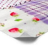 Unieke stof: Bangkok handgemaakte dekens Poster (Hoek)