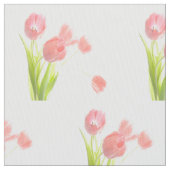 Unieke stof Retro roze tulpbloem (Close Up)
