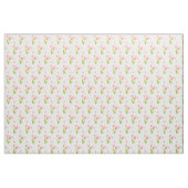 Unieke stof Retro roze tulpbloem (Yard (91,4 cm))