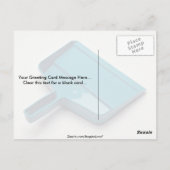 Unieke stofpan briefkaart (Achterkant)