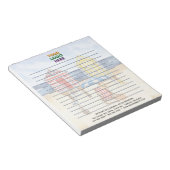 Unieke strandhutten Corporate Logo Lined Notitieblok (Schuin)