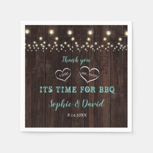 Unieke  String Lights Old Barn I DO BBQ Servet