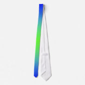 Unieke stropdassen groen en blauw stropdas (Achterkant)