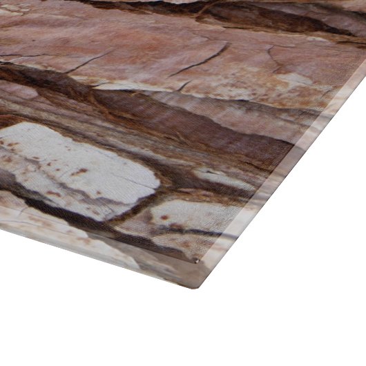 Unieke structuurkool voor boomschors snijplank (Hoek)